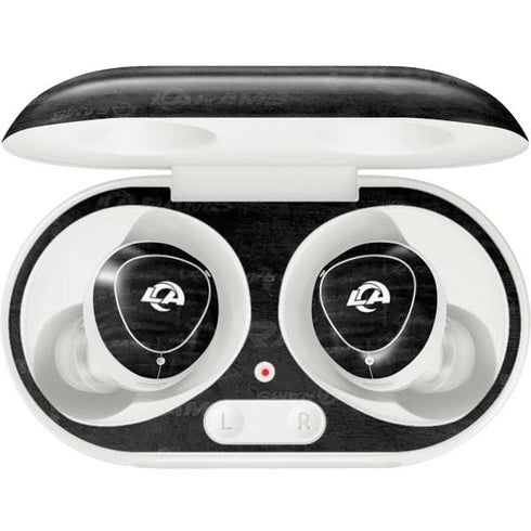 NFL Los Angeles Rams Black & White Galaxy Buds Plus Skin