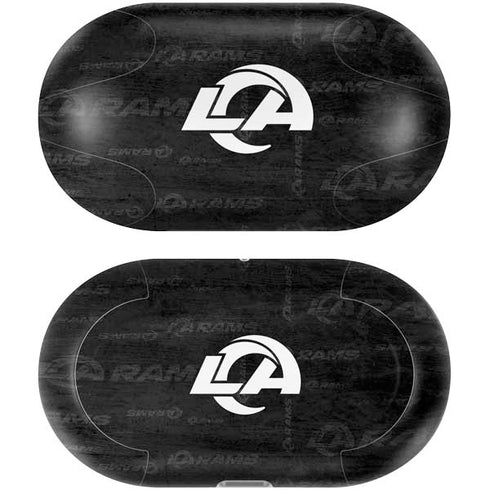 NFL Los Angeles Rams Black & White Galaxy Buds Plus Skin