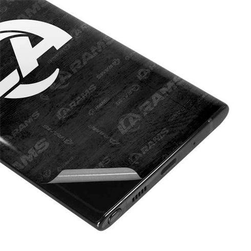 NFL Los Angeles Rams Black & White Galaxy Note 10 Plus Skin