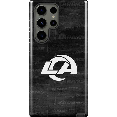 NFL Los Angeles Rams Black & White Galaxy S23 Ultra Pro Case