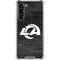 NFL Los Angeles Rams Black & White Galaxy S24 FE Clear Case
