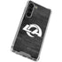 NFL Los Angeles Rams Black & White Galaxy S24 FE Clear Case