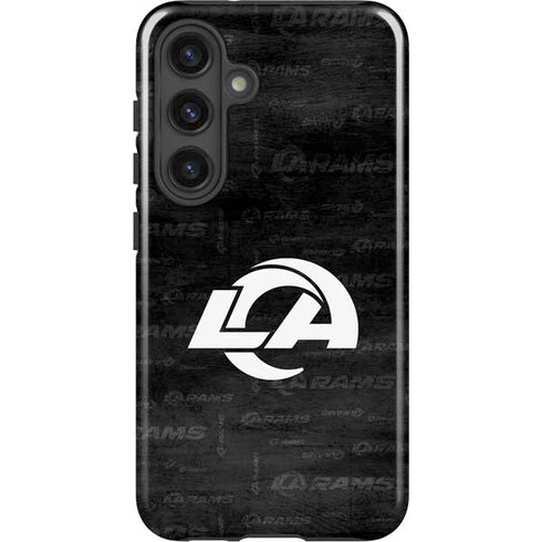 NFL Los Angeles Rams Black & White Galaxy S25 Impact Case