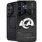 NFL Los Angeles Rams Black & White Galaxy S25 Kickstand Case
