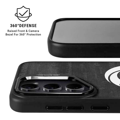 NFL Los Angeles Rams Black & White Galaxy S25 Kickstand Case