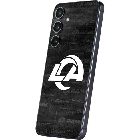 NFL Los Angeles Rams Black & White Galaxy S24 Plus Skin