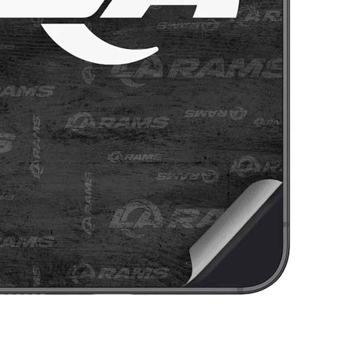 NFL Los Angeles Rams Black & White Galaxy S25 Skin