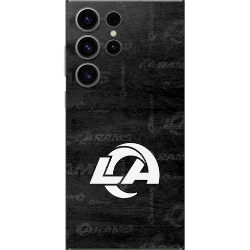 NFL Los Angeles Rams Black & White Galaxy S24 Ultra Skin