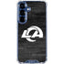 NFL Los Angeles Rams Black & White Galaxy S25 FE Clear Case