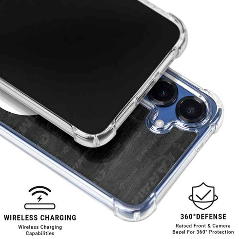 NFL Los Angeles Rams Black & White Galaxy S25 FE Clear Case