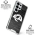 NFL Los Angeles Rams Black & White Galaxy S25 Ultra Clear Case