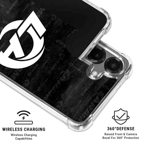NFL Los Angeles Rams Black & White Galaxy S26 Plus Clear Case