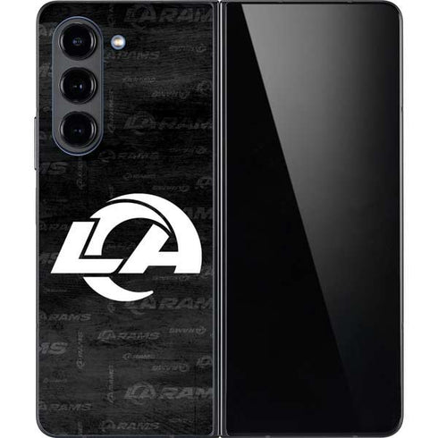 NFL Los Angeles Rams Black & White Galaxy Z Fold5 5G Skin