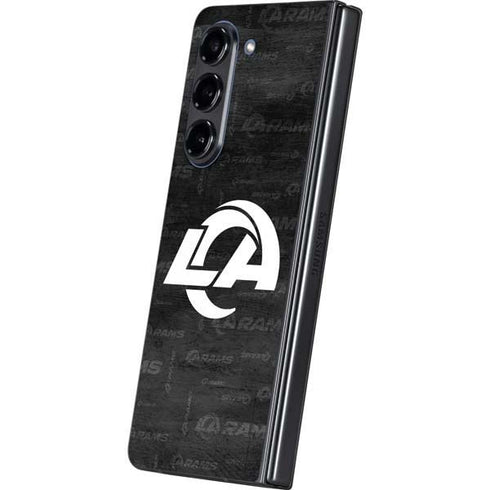 NFL Los Angeles Rams Black & White Galaxy Z Fold5 5G Skin