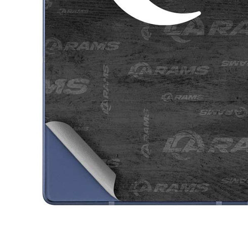 NFL Los Angeles Rams Black & White Galaxy Z Fold6 Skin