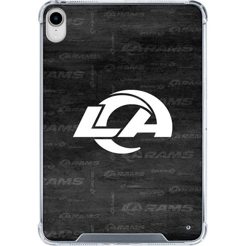 NFL Los Angeles Rams Black & White iPad 11th Gen (2025) Clear Case
