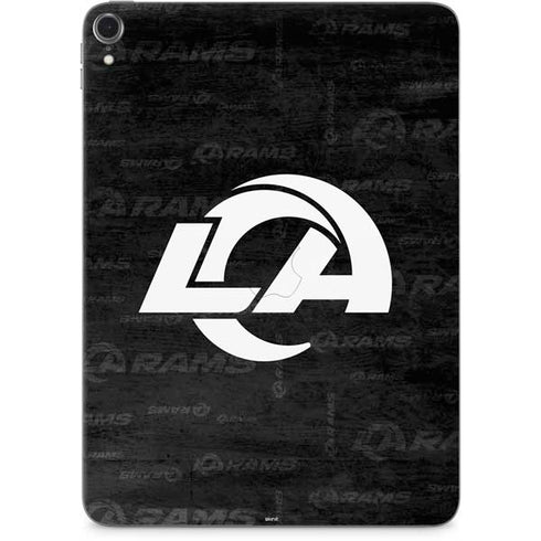 NFL Los Angeles Rams Black & White Apple iPad Pro Skin