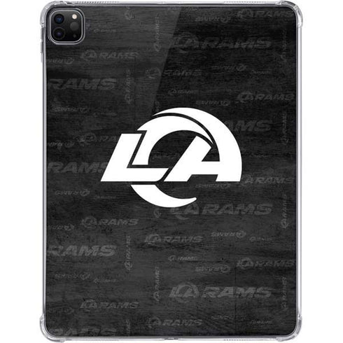 NFL Los Angeles Rams Black & White iPad Pro 11in (2024) Clear Case