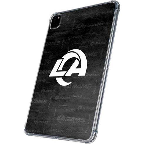NFL Los Angeles Rams Black & White iPad Pro 11in (2024) Clear Case