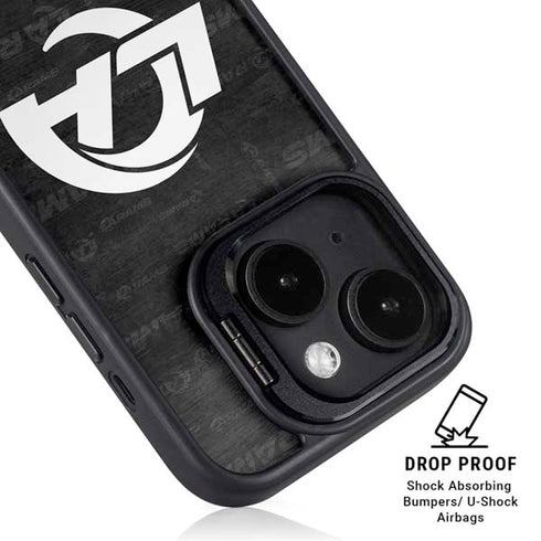 NFL Los Angeles Rams Black & White iPhone 14 Kickstand Case