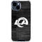 NFL Los Angeles Rams Black & White iPhone 15 Clear Case