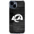 NFL Los Angeles Rams Black & White iPhone 15 Clear Case