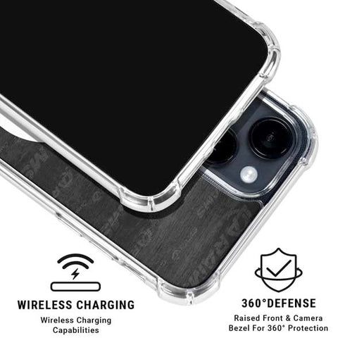 NFL Los Angeles Rams Black & White iPhone 15 Clear Case