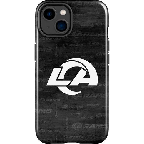 NFL Los Angeles Rams Black & White iPhone 15 Impact Case