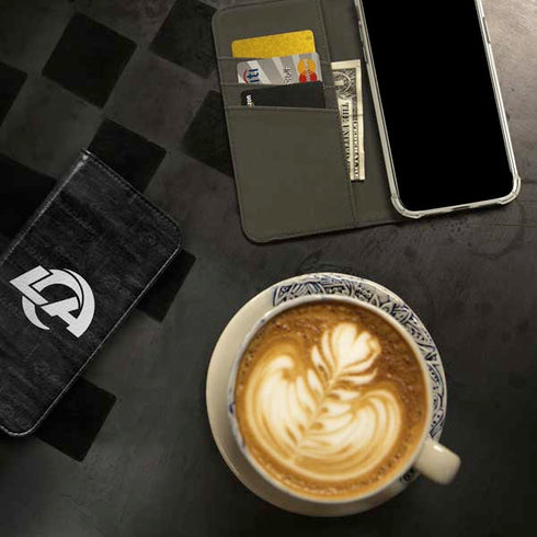 NFL Los Angeles Rams Black & White iPhone 15 Pro Folio Case