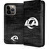 NFL Los Angeles Rams Black & White iPhone 15 Pro Max Folio Case