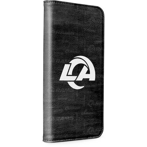 NFL Los Angeles Rams Black & White iPhone 15 Pro Max Folio Case