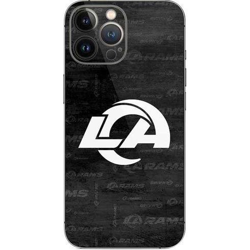 NFL Los Angeles Rams Black & White iPhone 15 Pro Max Skin