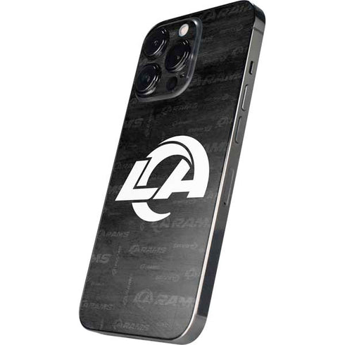 NFL Los Angeles Rams Black & White iPhone 15 Pro Max Skin