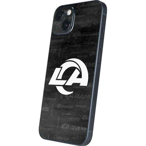 NFL Los Angeles Rams Black & White iPhone 15 Skin