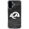 NFL Los Angeles Rams Black & White iPhone 16 Clear Case