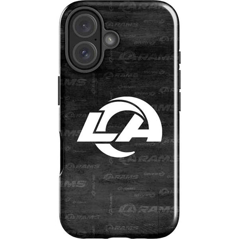 NFL Los Angeles Rams Black & White iPhone 16 Impact Case