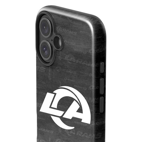 NFL Los Angeles Rams Black & White iPhone 16 Impact Case