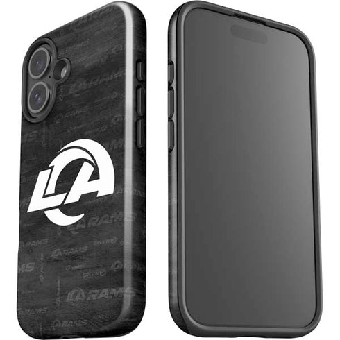 NFL Los Angeles Rams Black & White iPhone 16 Impact Case