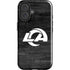 NFL Los Angeles Rams Black & White iPhone 16 Plus Impact Case