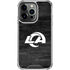 NFL Los Angeles Rams Black & White iPhone 16 Pro Clear Case