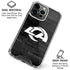 NFL Los Angeles Rams Black & White iPhone 16 Pro Clear Case
