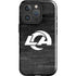 NFL Los Angeles Rams Black & White iPhone 16 Pro Impact Case