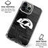 NFL Los Angeles Rams Black & White iPhone 16 Pro Max Clear Case