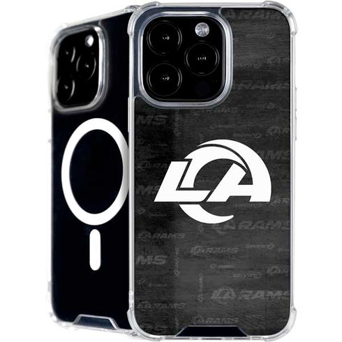 NFL Los Angeles Rams Black & White iPhone 16 Pro Max MagSafe Case