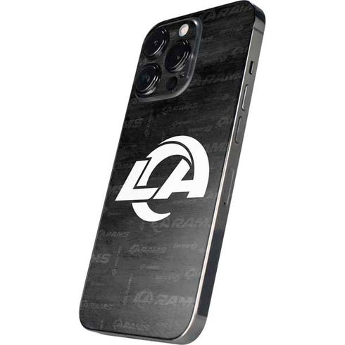NFL Los Angeles Rams Black & White iPhone 16 Pro Max Skin