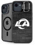 NFL Los Angeles Rams Black & White iPhone 16e Kickstand Case