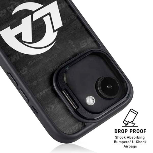 NFL Los Angeles Rams Black & White iPhone 16e Kickstand Case