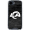 NFL Los Angeles Rams Black & White iPhone 16e Clear Case