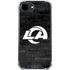NFL Los Angeles Rams Black & White iPhone 16e Clear Case