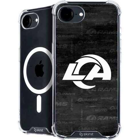 NFL Los Angeles Rams Black & White iPhone 16e MagSafe Case